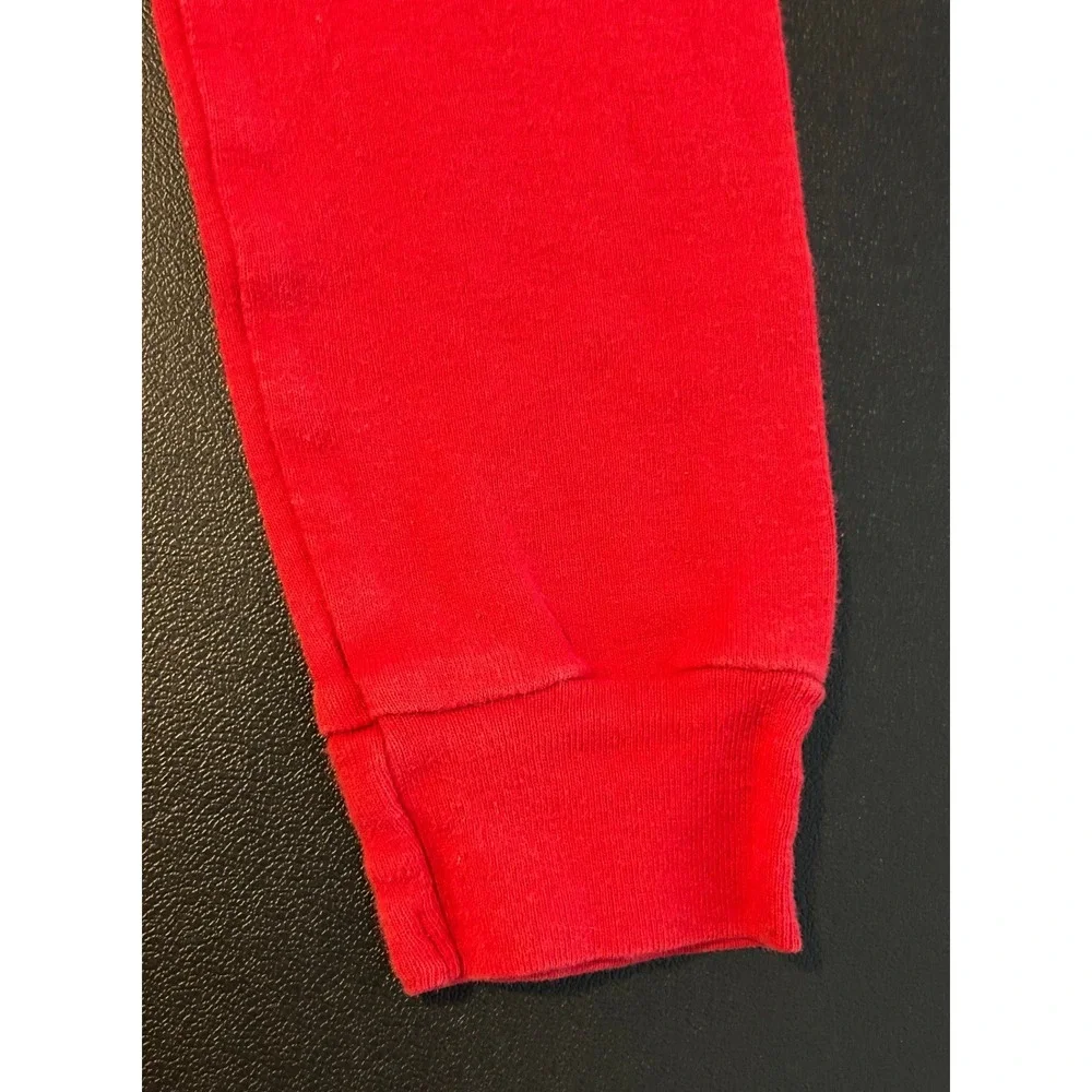 Old Navy Toddler Pajama Pants Red Snug Fit Leggings 4T Solid Red Cuffs 1503